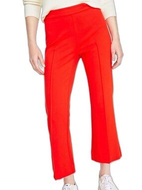 On 34th High-Rise Red Kick Flare-Leg Pants size:Large NWT